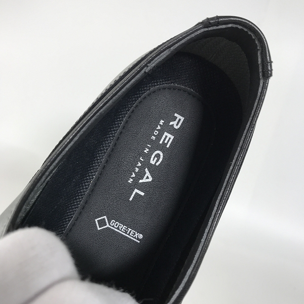 実際に弊社で買取させて頂いた(2)REGAL/リーガル GORE-TEX/ゴアテックス プレーントゥ レザーシューズ CJ22B 34HR/25.5EEE の画像 4枚目