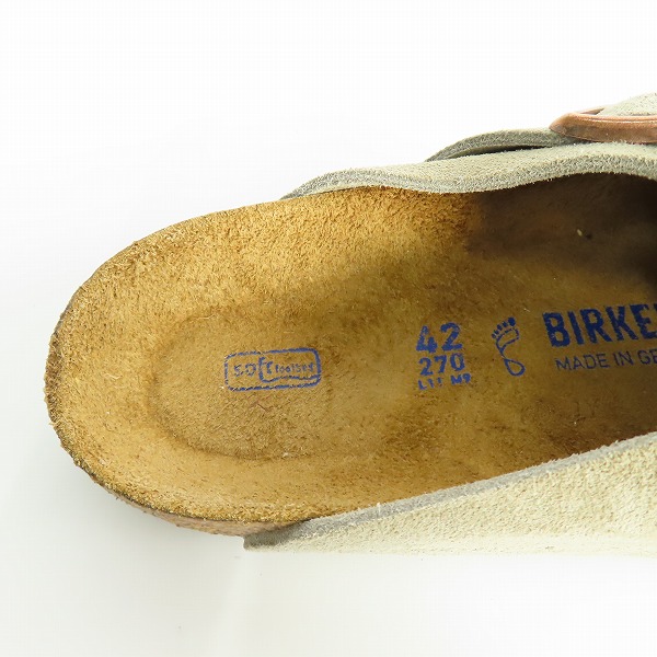 実際に弊社で買取させて頂いたBIRKENSTOCK/ビルケンシュトック BOSTON/ボストン スエードレザー サンダル/27の画像 5枚目