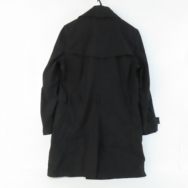 実際に弊社で買取させて頂いたISAMU KATAYAMA BACKLASH/イサムカタヤマ バックラッシュ トレンチコート ブラック 1817-02/Sの画像 1枚目