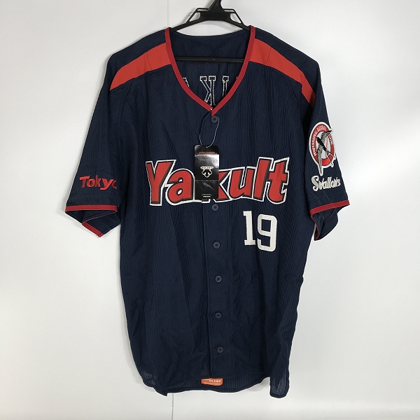実際に弊社で買取させて頂いた【未使用】DESCENTE×BEAMS/デサント×ビームス 東京ヤクルトスワローズ レプリカユニフォーム #19 石川雅規 DYS-0602/FREE