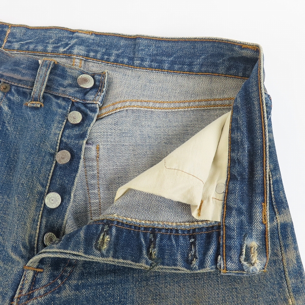 実際に弊社で買取させて頂いたLEVI'S/リーバイス 501 ボタン裏刻印4 70s ボタンフライ 足長R デニムパンツの画像 3枚目