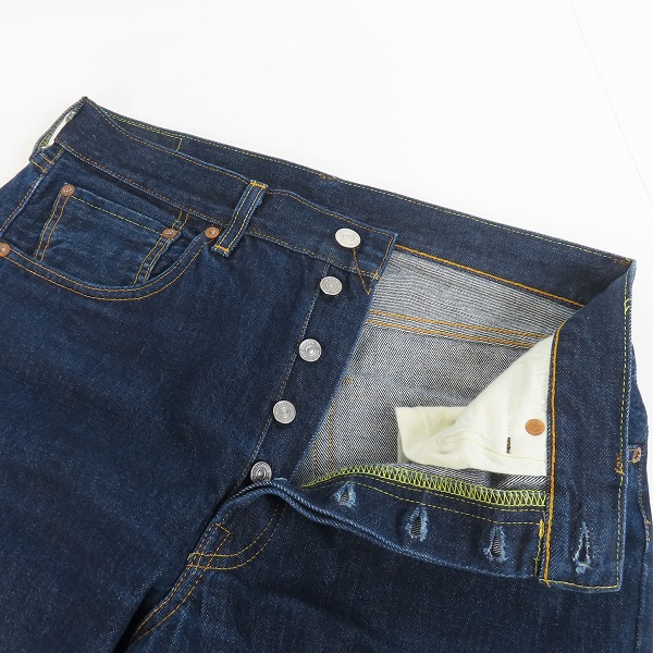 実際に弊社で買取させて頂いたLEVI'S/リーバイス LVC/ヴィンテージクロージング 1955モデル USA製 501XX デニムパンツ 50155-0116/W32L32の画像 4枚目