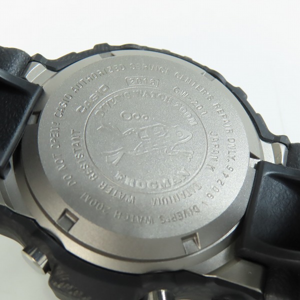実際に弊社で買取させて頂いたG-SHOCK/G-ショック FROGMAN/フロッグマン カーボンファイバー柄 GW-201NT-1JF【動作未確認】の画像 3枚目