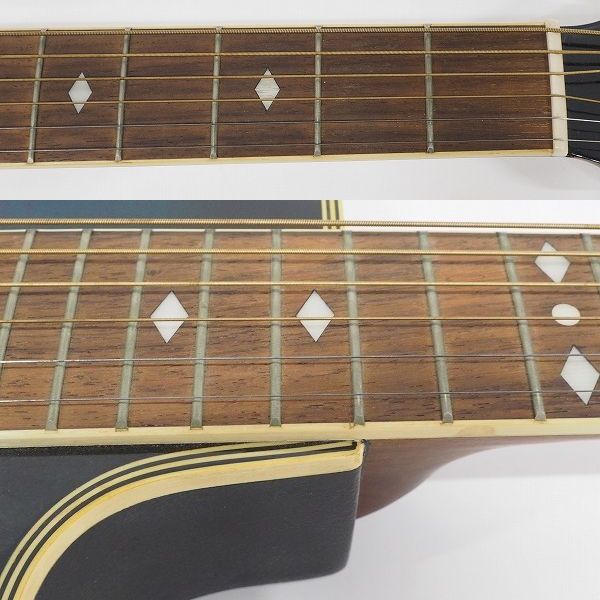 実際に弊社で買取させて頂いた★Aria/アリア AMB-35 BLS エレアコ/アコースティックギター/アコギ ソフトケース付の画像 3枚目