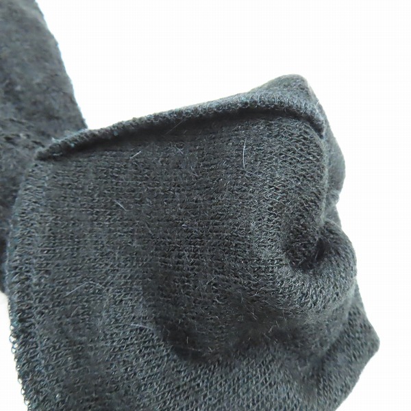 実際に弊社で買取させて頂いたNO ID/ノーアイディー ビキューレラムパイルプルオーバーパーカ ブラック 843019-694T/1の画像 5枚目