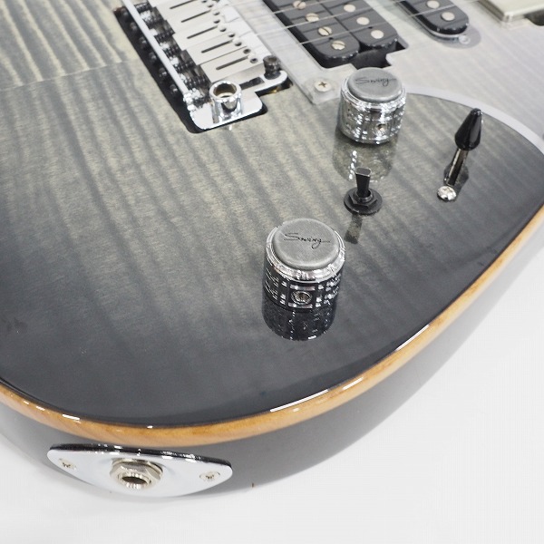 実際に弊社で買取させて頂いた★【難有り】Swing Guitar Technology/スウィングギターModern Pro Charcoal Burst 2020 エレキギター ギグケース付の画像 6枚目