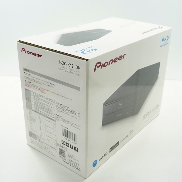 実際に弊社で買取させて頂いた【未開封】Pioneer/パイオニア BDR-X12JBK 外付け BDドライブ ブルーレイディスクドライブの画像 3枚目