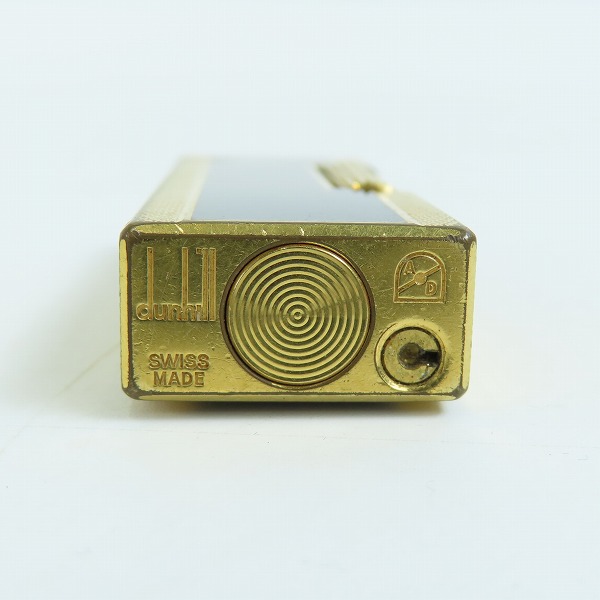 実際に弊社で買取させて頂いたdunhill/ダンヒル サイドローラー ガスライター ゴールド ブラックの画像 4枚目