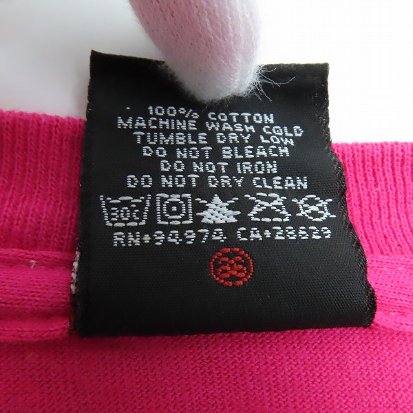 実際に弊社で買取させて頂いたSTUSSY/ステューシー INTERNATIONAL STUSSY TRIBE バックプリント Ｔシャツ ピンク/Ｌの画像 3枚目