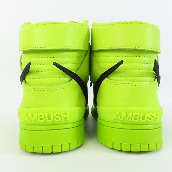 実際に弊社で買取させて頂いたNIKE×AMBUSH/ナイキ×アンブッシュ DUNK HIGH "FLASH LIME" ダンクハイ フラッシュライム CU7544-300/26.0の画像 1枚目