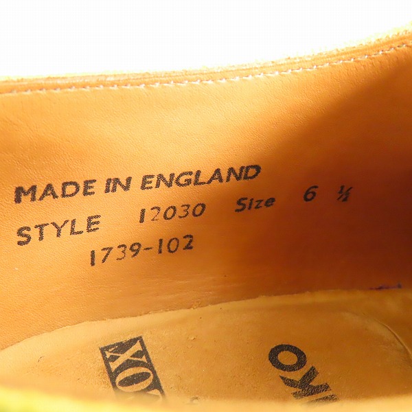 実際に弊社で買取させて頂いたGEORGE COX ×KAIKO/ジョージコックス Gibson/ギブソン ラバーソール シューズ ブラック 12030/6.5の画像 5枚目