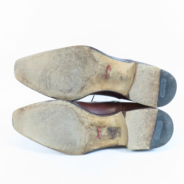 実際に弊社で買取させて頂いたSantoni/サントーニ ストレートチップ レザービジネスシューズ 6365/7.5の画像 2枚目