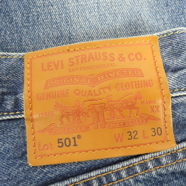 実際に弊社で買取させて頂いたLEVI'S/リーバイス JOURNAL STANDARD別注 501 デニムパンツ ジーンズ BIG E A9517-0002 W32の画像 2枚目