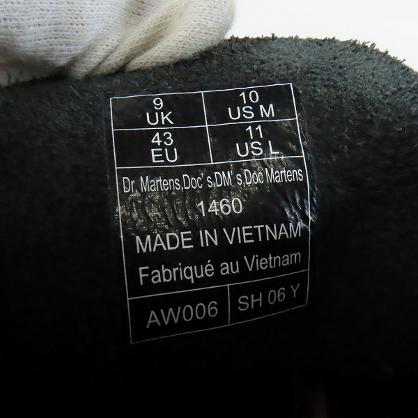 実際に弊社で買取させて頂いたDr.Martens/ドクターマーチン 8EYE/8ホール ブーツ 1460/UK9の画像 5枚目