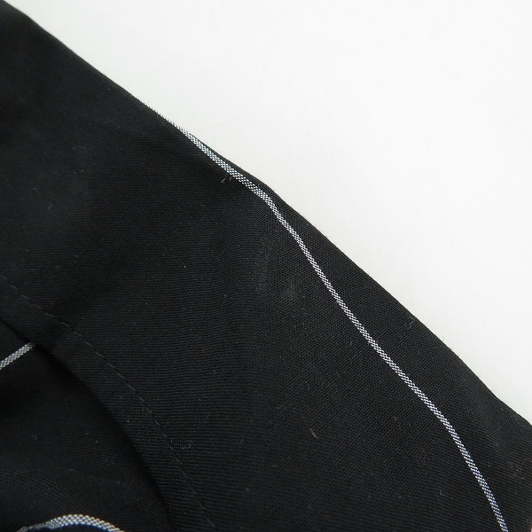 実際に弊社で買取させて頂いたEMPORIO ARMANI/エンポリオアルマーニ 22SS BLACK PINSTRIPE/半袖シャツ 211846 2R466/Lの画像 7枚目
