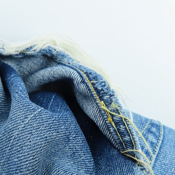実際に弊社で買取させて頂いたLevi’s/リーバイス 刻印無/TALONジップ/赤耳/隠しリベット/Vステッチ/リペア ヴィンテージ/ビンテージ デニムパンツの画像 6枚目