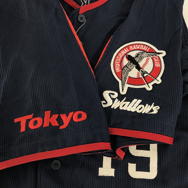 実際に弊社で買取させて頂いた【未使用】DESCENTE×BEAMS/デサント×ビームス 東京ヤクルトスワローズ レプリカユニフォーム #19 石川雅規 DYS-0602/FREEの画像 6枚目