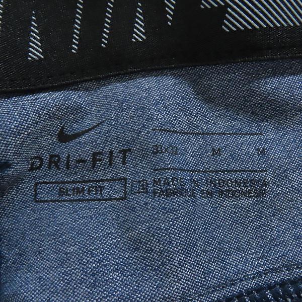 実際に弊社で買取させて頂いたNIKE GOLF/ナイキ ゴルフ DRYFIT ドライフィット パンツ UVカット メンズ デニム調 CI9766-451/M(31×32)の画像 2枚目