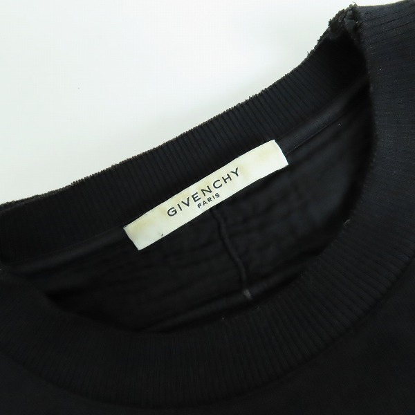実際に弊社で買取させて頂いた【JPタグ】GIVENCHY/ジバンシィ 16SS デストロイ加工 クルーネックスウェットトレーナー 16S 7359 653/Mの画像 6枚目
