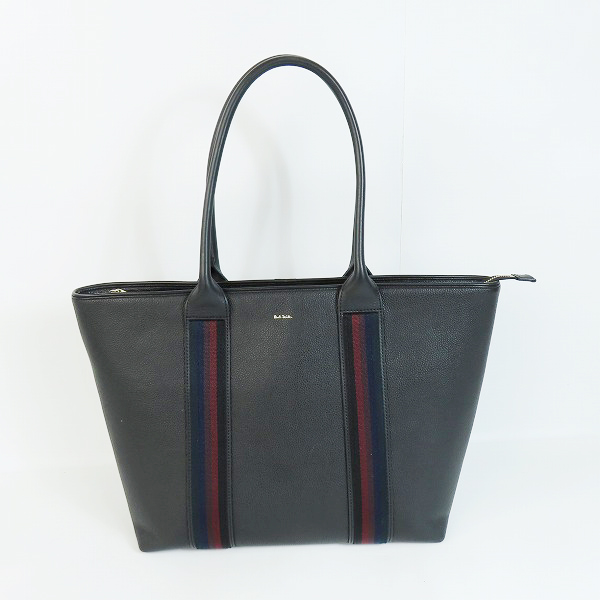 実際に弊社で買取させて頂いたPaul Smith/ポールスミス ブロックレザー ストライプ トートバッグ/ハンドバッグ