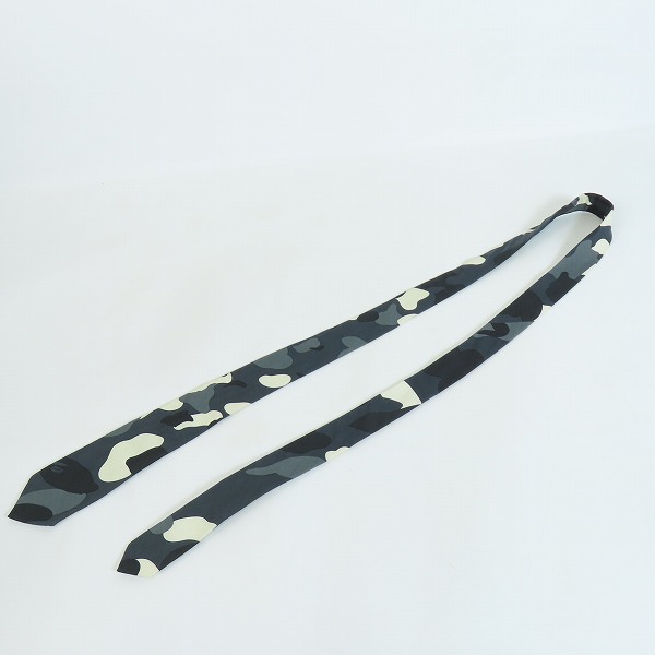 実際に弊社で買取させて頂いたA BATHING APE/アベイシングエイプ カモフラ柄ネクタイ 007GDD301004X /Fの画像 7枚目