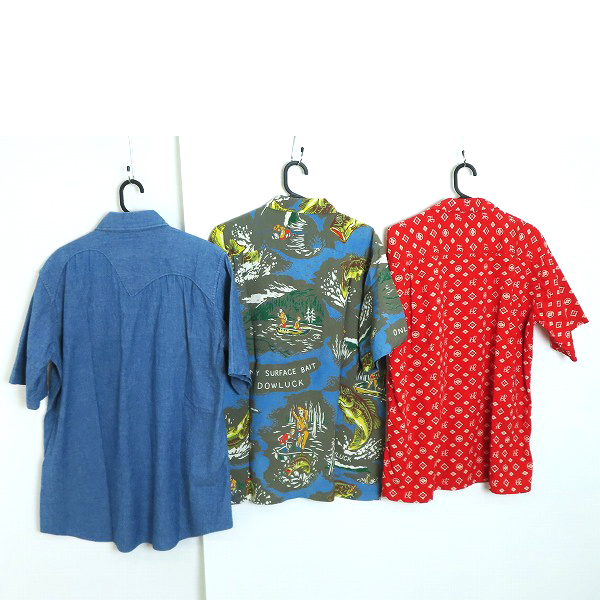 実際に弊社で買取させて頂いたEVISU/エヴィス ウエスタンシャツ/アロハシャツ等 3点セットの画像 1枚目