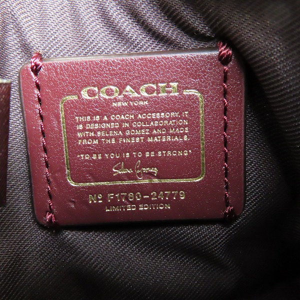 実際に弊社で買取させて頂いたCOACH×Selena Gomez/コーチ×セレーナゴメス コインケース F1780-24779の画像 4枚目