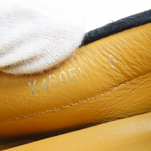 実際に弊社で買取させて頂いたEMPORIO ARMANI/エンポリオアルマーニ スエードドライビングシューズ X4B055/8の画像 5枚目