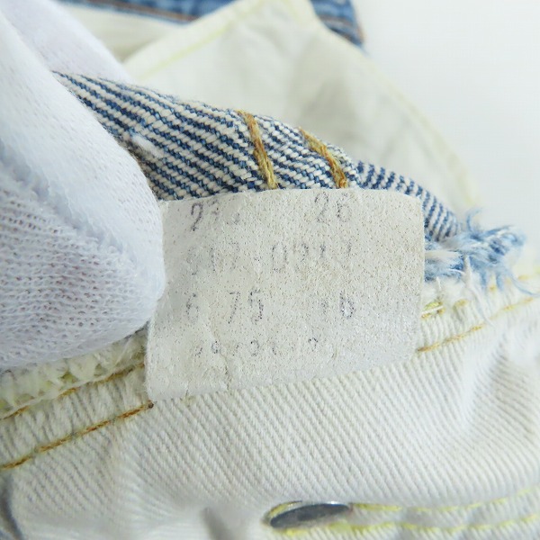 実際に弊社で買取させて頂いたLevis/リーバイス ヴィンテージ 517-0217 サークルR 刻印16 ジップフライ デニムパンツ /W34の画像 5枚目