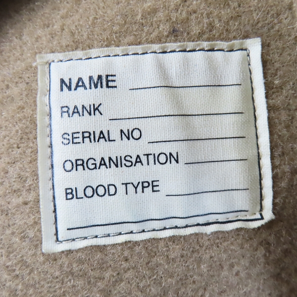 実際に弊社で買取させて頂いたMONTGOMERY×STEVEN ALAN/モンゴメリ×スティーブンアラン 1944 ダッフルコート イギリス軍 別注 ビンテージ MD-52/S の画像 3枚目