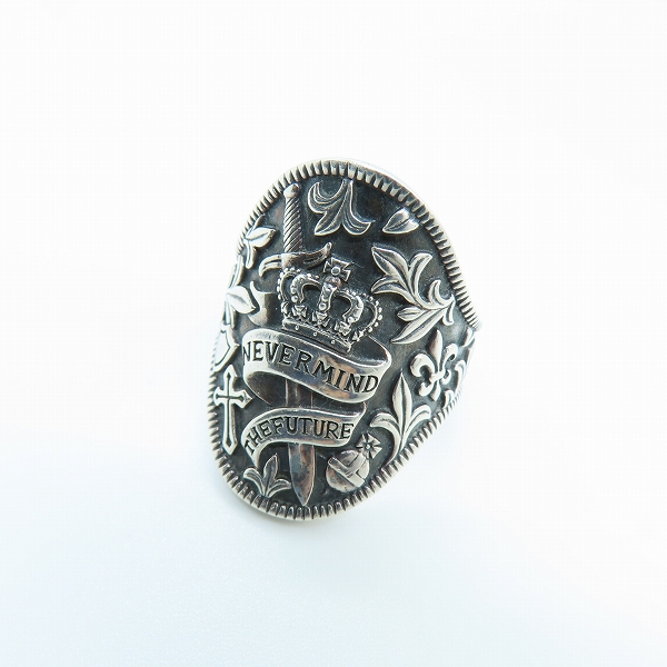 実際に弊社で買取させて頂いたJustin Davis/ジャスティンデイビス LEGENDARY リング 指輪 NEVERMIND THEFUTURE SRJ800/21号