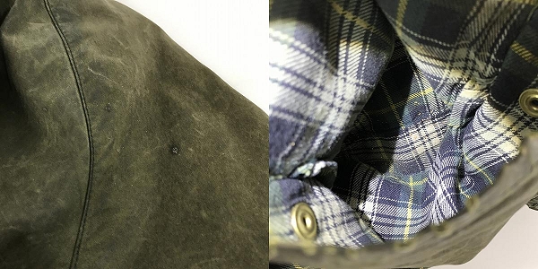 実際に弊社で買取させて頂いた【難有り品】Barbour/バブアー 90's BEAUFORT ビューフォート オイルドジャケットの画像 8枚目