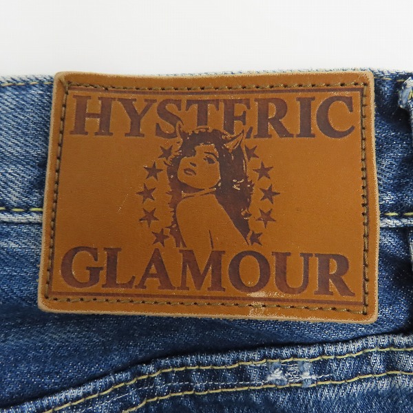 実際に弊社で買取させて頂いた【未使用】HYSTERIC GLAMOUR/ヒステリックグラマー VSR加工 スタッズ付きデニムパンツ 0222AP05 28の画像 4枚目