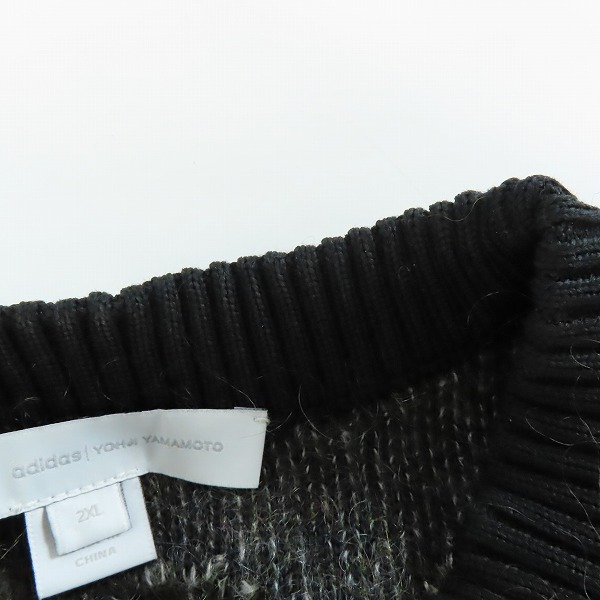 実際に弊社で買取させて頂いたY-3/ワイスリー 21AW U CH1 CAMO KNIT CREW SWEATER/カモフラ柄 オーバーサイズクルーネックニット HB3331/2XLの画像 6枚目