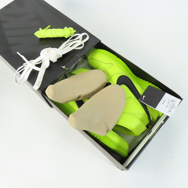 実際に弊社で買取させて頂いたNIKE×AMBUSH/ナイキ×アンブッシュ DUNK HIGH "FLASH LIME" ダンクハイ フラッシュライム CU7544-300/26.0の画像 7枚目