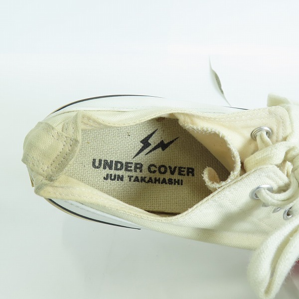 実際に弊社で買取させて頂いたUNDERCOVER/アンダーカバー JUN TAKAHASHI キャンバス スニーカー/Mの画像 4枚目