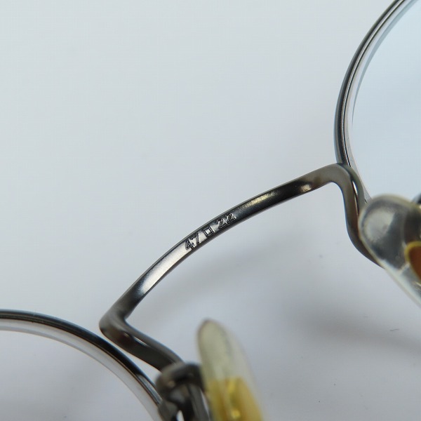 実際に弊社で買取させて頂いたOLIVER PEOPLES/オリバーピープルズ メガネフレーム メタルフレームの画像 6枚目