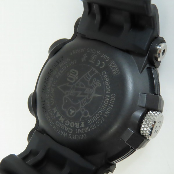実際に弊社で買取させて頂いたG-SHOCK/Gショック FROGMAN/フロッグマン Bluetooth ソーラー電波時計 GWF-A1000-1AJFの画像 3枚目