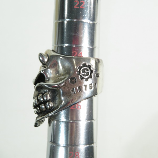 実際に弊社で買取させて頂いたSTARLINGEAR/スターリンギア パンチャー デビル スカルリング 24.5-27号の画像 8枚目