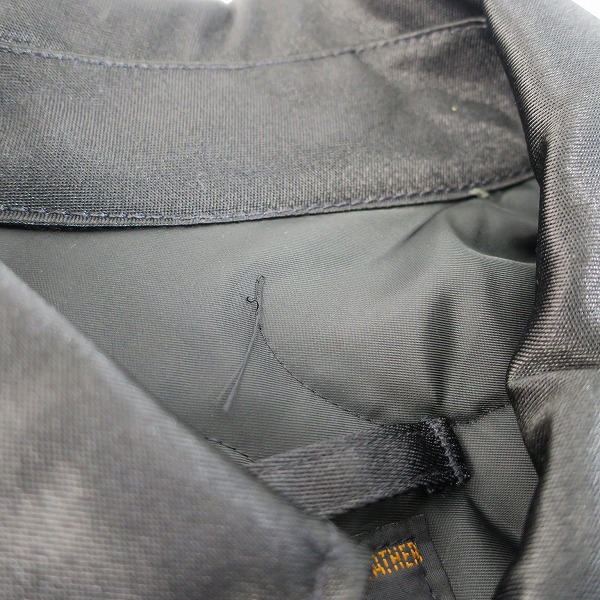 実際に弊社で買取させて頂いたALPHA INDUSTRIES/アルファインダストリーズ フライトジャケット 2600 ブラック/Lの画像 6枚目