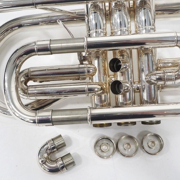 実際に弊社で買取させて頂いたYAMAHA/ヤマハ Custom YCR-8335S/YCR8335S コルネット 銀メッキ仕上げ ハードケース付きの画像 5枚目