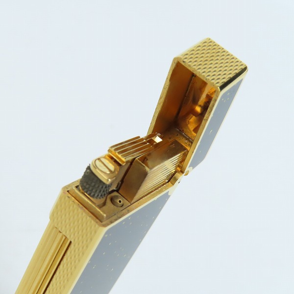 実際に弊社で買取させて頂いたdunhill/ダンヒル サイドローラー ガスライター ブラック×ゴールドの画像 6枚目