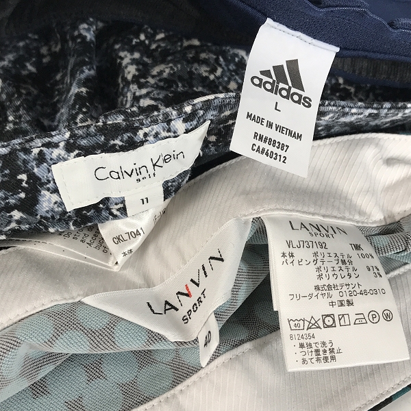 実際に弊社で買取させて頂いた【おまとめ/未使用含む】adidas GOLF/アディダスゴルフ LANVIN/ランバン Calvin Klein/カルバンクライン 他 スカートの画像 1枚目