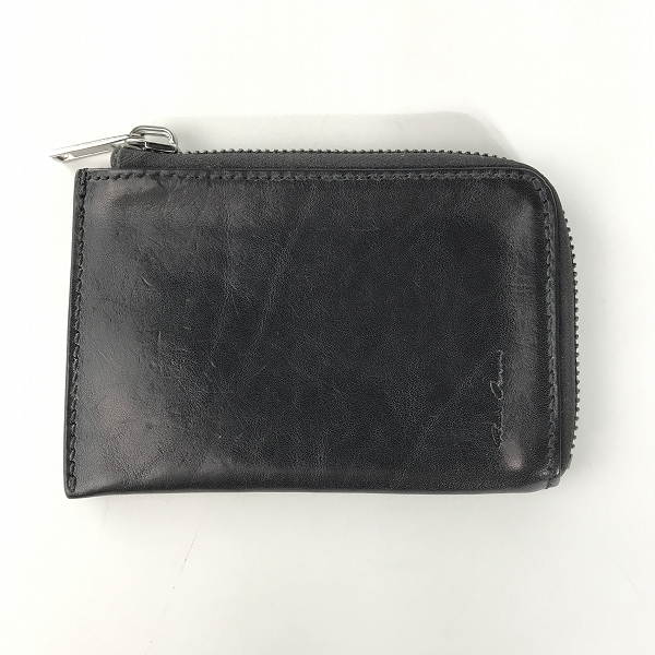 実際に弊社で買取させて頂いたRick Owens/リックオウエンス レザー ラウンドファスナー ウォレット/ポーチ