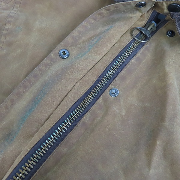 実際に弊社で買取させて頂いたBARBOUR/バブアー L65 NEW MARKET JK オイルド コーティング ジャケット/14の画像 7枚目