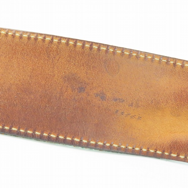 実際に弊社で買取させて頂いたGUCCI/グッチ シェリーライン  レザー切替ベルト 162942-480199 85-34の画像 6枚目