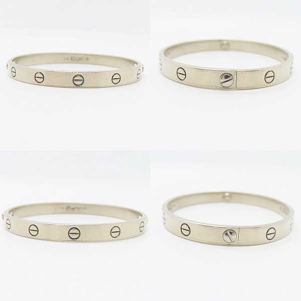 実際に弊社で買取させて頂いたCartier/カルティエ LOVE ブレスレット/ラブブレスレット AU750/K18WG/#18 ドライバー付きの画像 1枚目