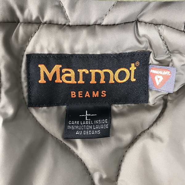 実際に弊社で買取させて頂いたMarmot×BEAMS/マーモット×ビームス GORE-TEX/ゴアテックス 中綿フィールドジャケット TOMOJL73BB/Lの画像 2枚目
