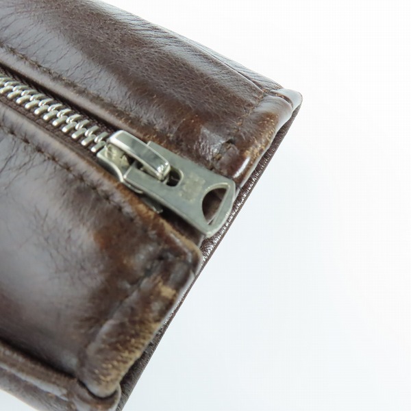 実際に弊社で買取させて頂いたA BATHING APE×Schott/アベイシングエイプ×ショット 12AW ステアハイド NYC ライダースジャケット 001HJ9831937/XLの画像 9枚目