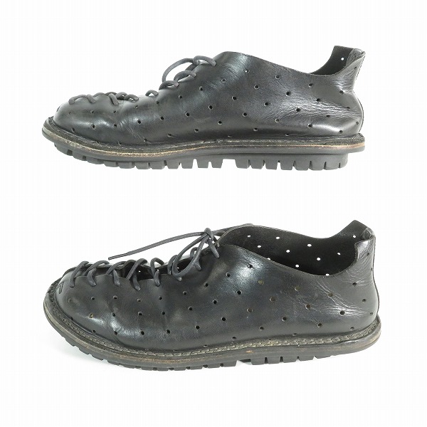 実際に弊社で買取させて頂いた(1)trippen/トリッペン GOLF パンチング レザー レースアップ シューズ 42の画像 3枚目